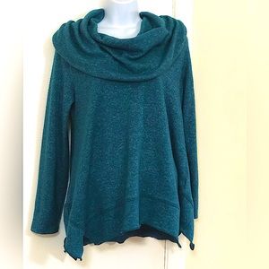 Soft Surroundings Cowl Neck Cozy Oversized shirt. Woman’s Size Small